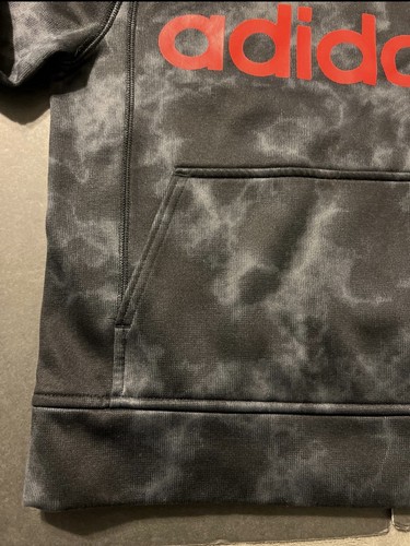 Adidas Sweater Hoodie Boys Size S (8) Camo Orange Lettering - Picture 5 of 12