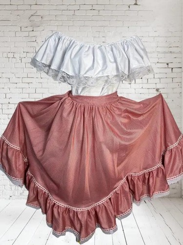 Colombian Traditional Cumbia Dress with White Blouse - 第 3/6 張圖片