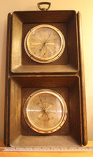 Vintage Springfield Two Barometer Weather Station