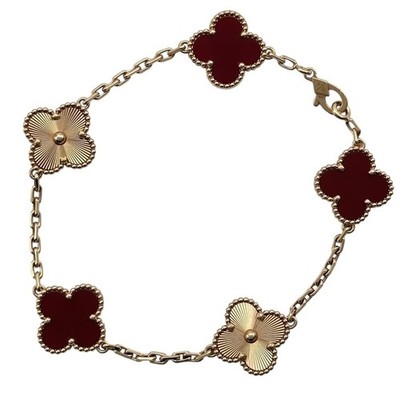 Van Cleef & Arpels Vintage Alhambra Armband Karneol 750 P0062314