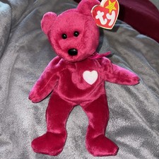 1998 VALENTINA the Ty Beanie Baby Bear, TAG ERRORS, RARE. 