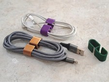 6 Pack 3D Printed Cable Organizer Clips Desk Cord Management Holder