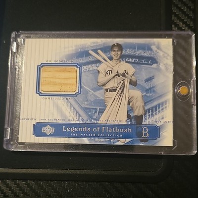 Upper Deck 2000 Legends of Flatbush Gil Hodges Bat Mem LOF1 #044/250 Dodgers