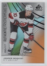 2019 SP Game Used Authentic Rookies Orange Rainbow /117 Jesper Boqvist #159 0a4