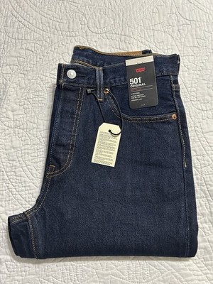 Levi's Womens 501 Original Jeans 12501-0384 DARK WASH Size 29x30