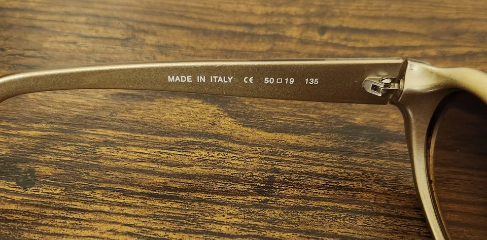 Gafas de sol Calvin Klein 740S marcos dorados 50 19-135 hechas en Italia excelentes lentes Foto 4 de 4