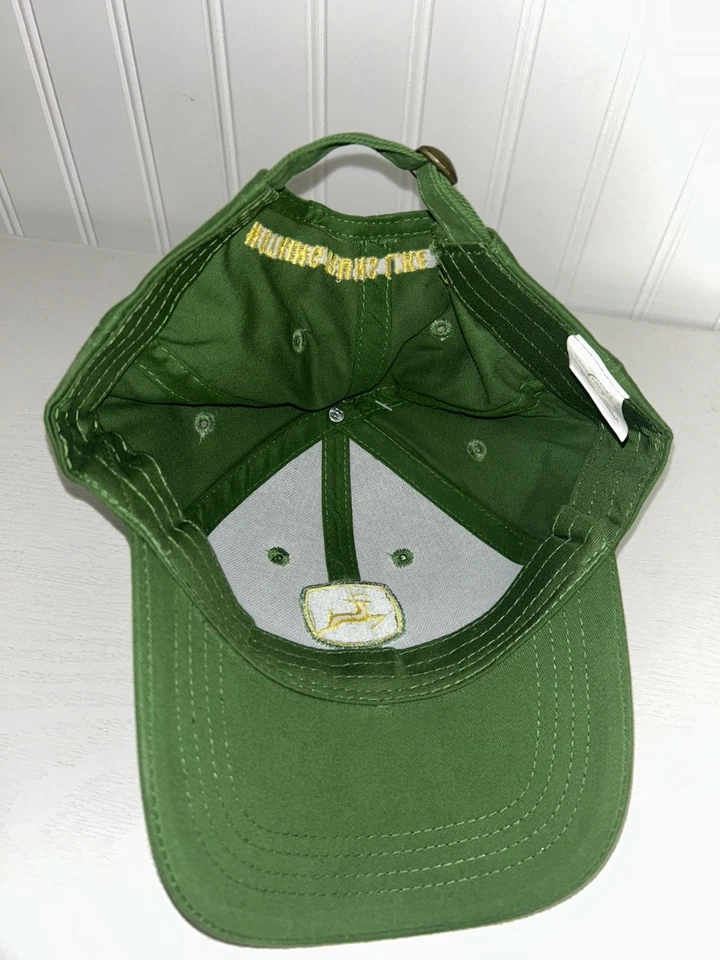 NUEVO John Deere Gorra Ajustable Tamaño Adulto Country Farm Verde Tractor Foto 3 de 4