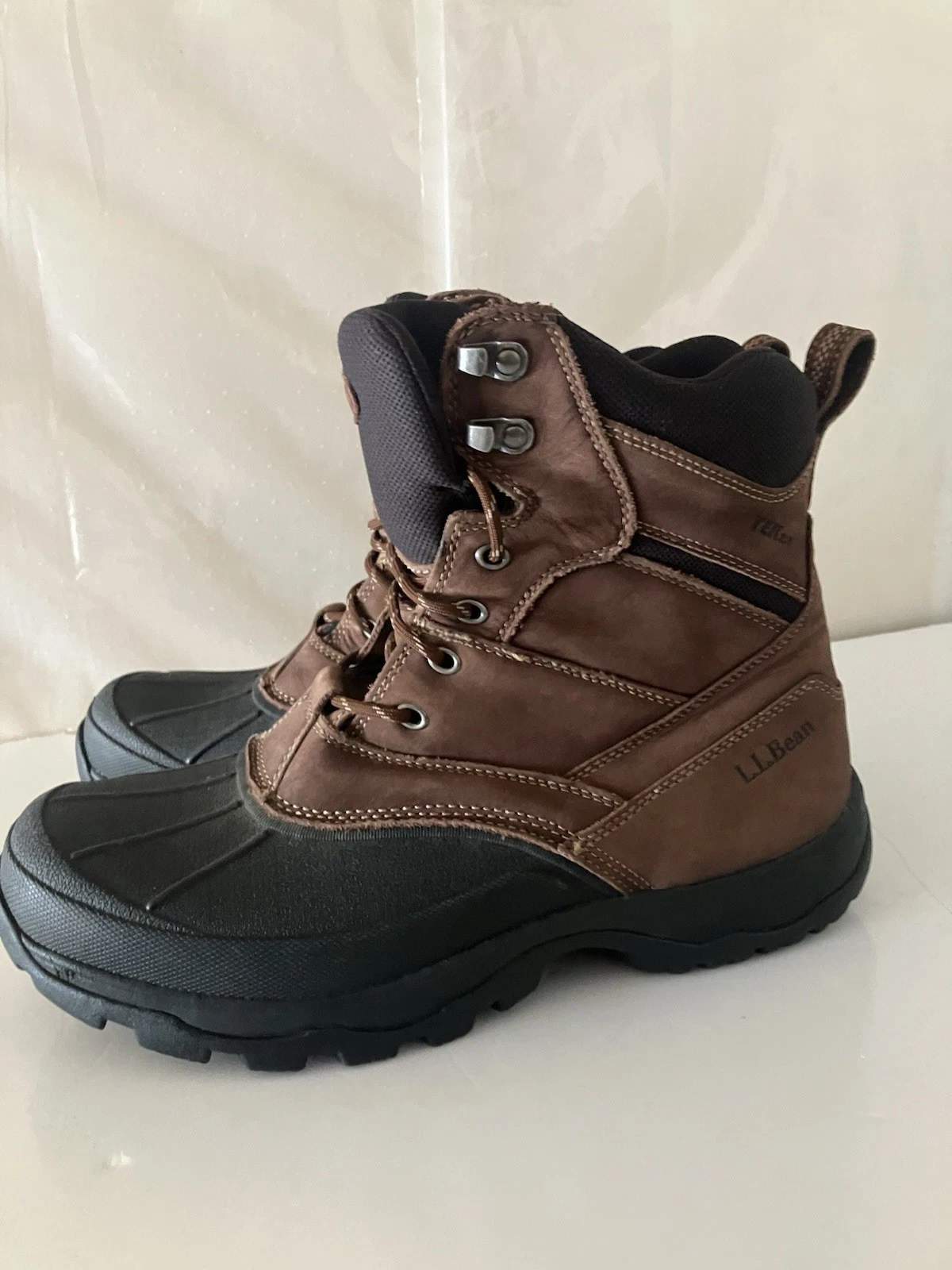 LL Bean Hiking Boots Mens Brown Suede Leather Tek 2.5 Trail Outdoor - Size 11.5