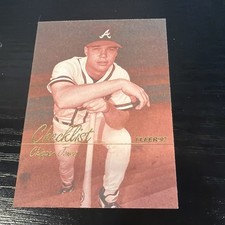 Chipper Jones 1987 Fleer Checklist Card #494. Atlanta Braves