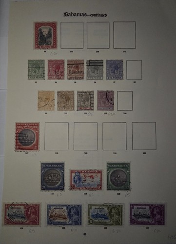 BAHAMAS EARLIES MAINLY VFU 18 Stamps €175+