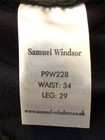 New Men's Samuel Windsor Lined Dress Pants, Size: 34/29, Black, Wool Blend — photo 4