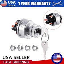4 Position Universal Ignition Switch 12v-24v With 2 Keys For Car Tractor Trailer 4 Position Universal Ignition Switch 12v-24v With 2 Keys For Car Tractor Trailer