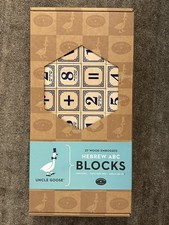 2015 Uncle Goose 27 Wooden Hebrew ABC Alphabet Blocks