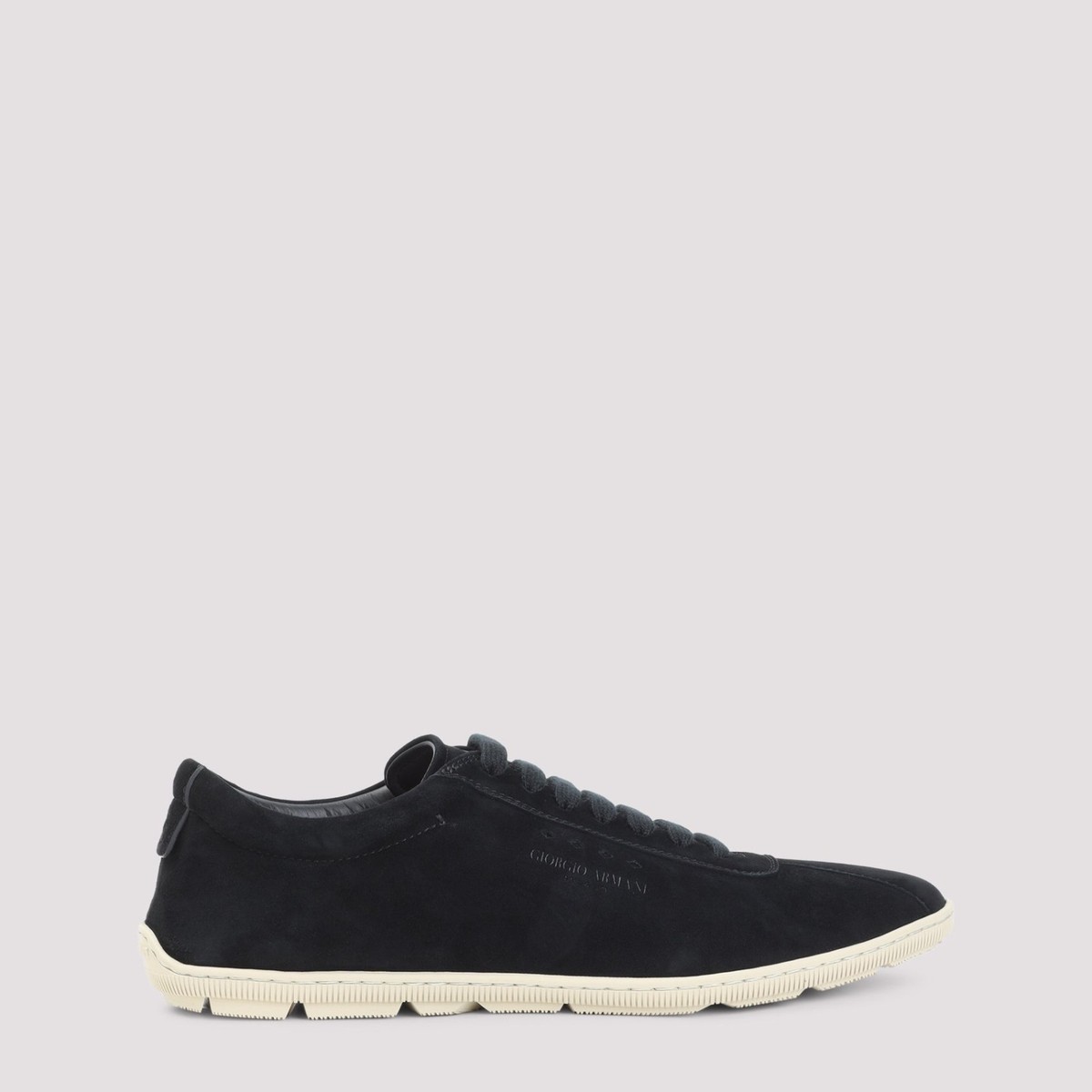 GIORGIO ARMANI Black Suede Sneakers New & Authentic | eBay