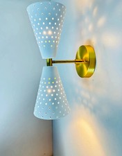 1950's Mid Century Italian Diabolo Stilnovo Style Wall Sconce Pair X-mass Gift