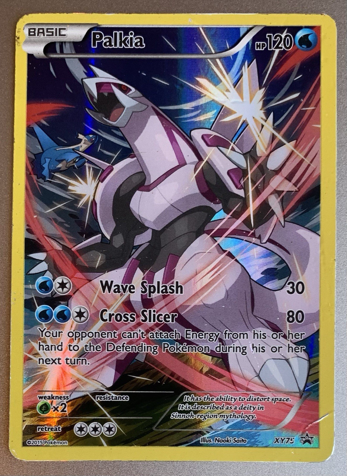 Pokemon TCG Palkia XY75 XY Black Star Promo Full Art Holo English HP