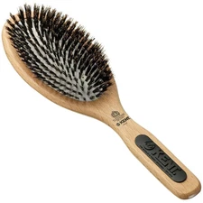 Kent PF07 Extra-Large 100% Boar Bristle and Non-Scratch Nylon Mix Cushion Brush