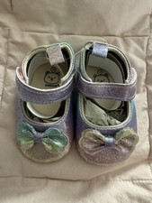 Baby Girl  s Multicolor Sparkly Shoes With Bow
