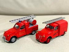 1/43 Norev Citroen 2CV AZU 2 fire trucks Collectables 17+