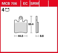 TRW Bremsbelag Sinter Street (FüR: Yamaha FJR 1300A ABS RP13 06-12 Vorne )