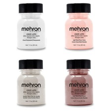 Mehron Liquid Latex - Theatrical Makeup - 1 oz - 3 Shades