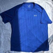 Under Armour Shirt Loose Fit The Tech Tee Mens XL Blue