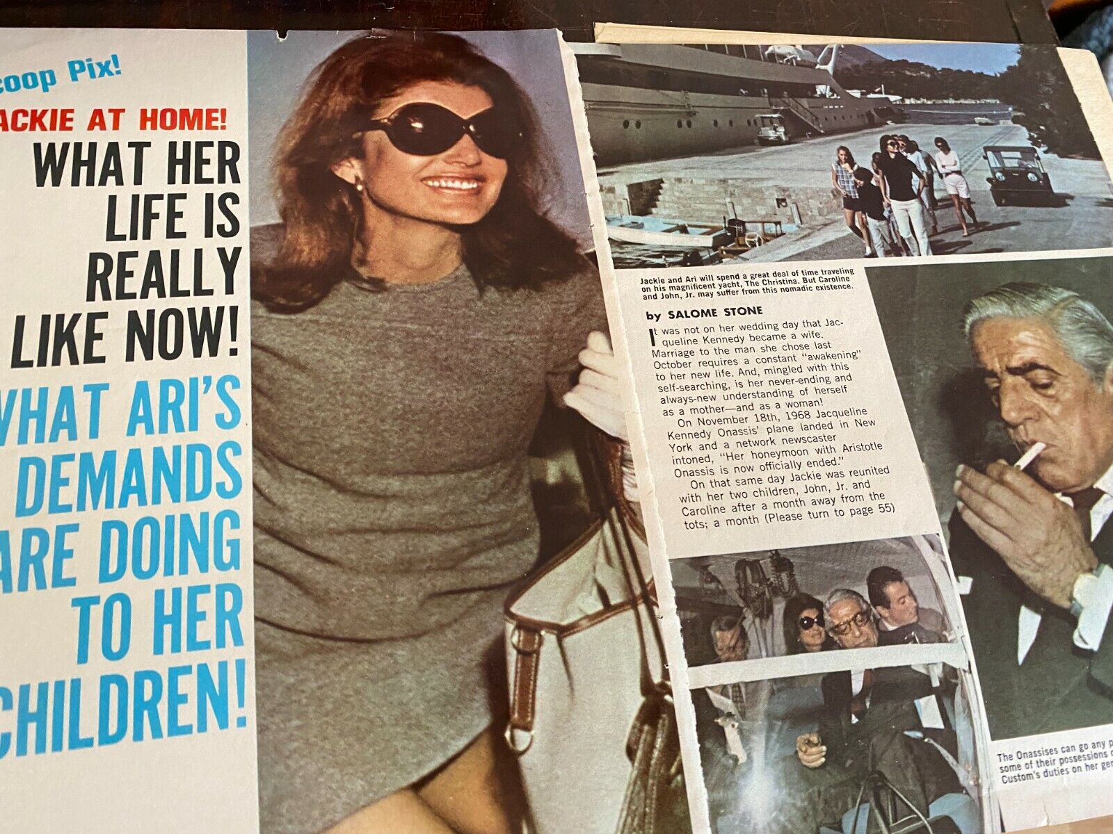 Jacqueline Kennedy, Jackie, Four Page Vintage Clipping