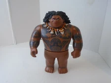 Disney's Moana 11" Demigod MAUI Doll Toy Figure no hook or green skirt 