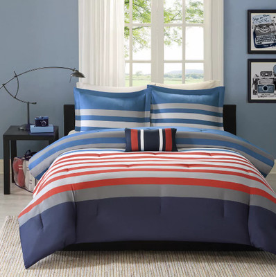 Twin Or Full Size Comforter Set Bedding Bedspreads Boys Girls Blue