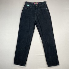 Empyre Tori Corduroy Pants Women  s Sz. 6 Fits 28x30 Black Casual Baggy Y2K Skate