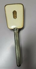 ART DECO VANITY HAIR BRUSH Retro BATHROOM Metal white
