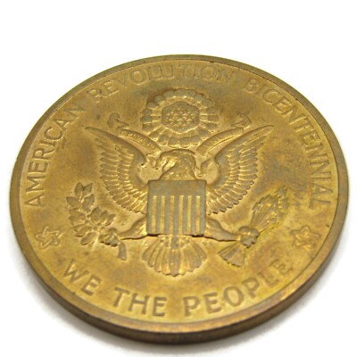 Vintage 1976 Bicentennial Medal 1776-1976 Statue of Liberty Brass