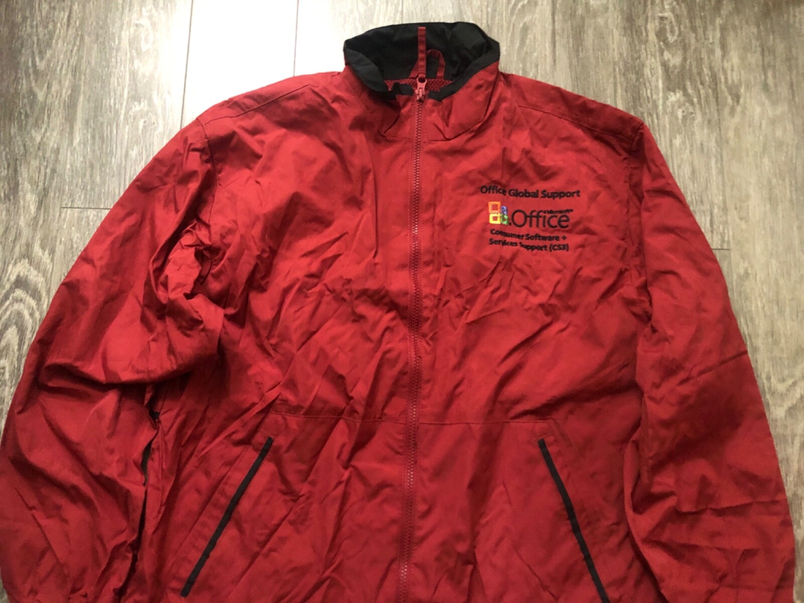 Microsoft Office Services Support CS3 Windbreaker… - image 2