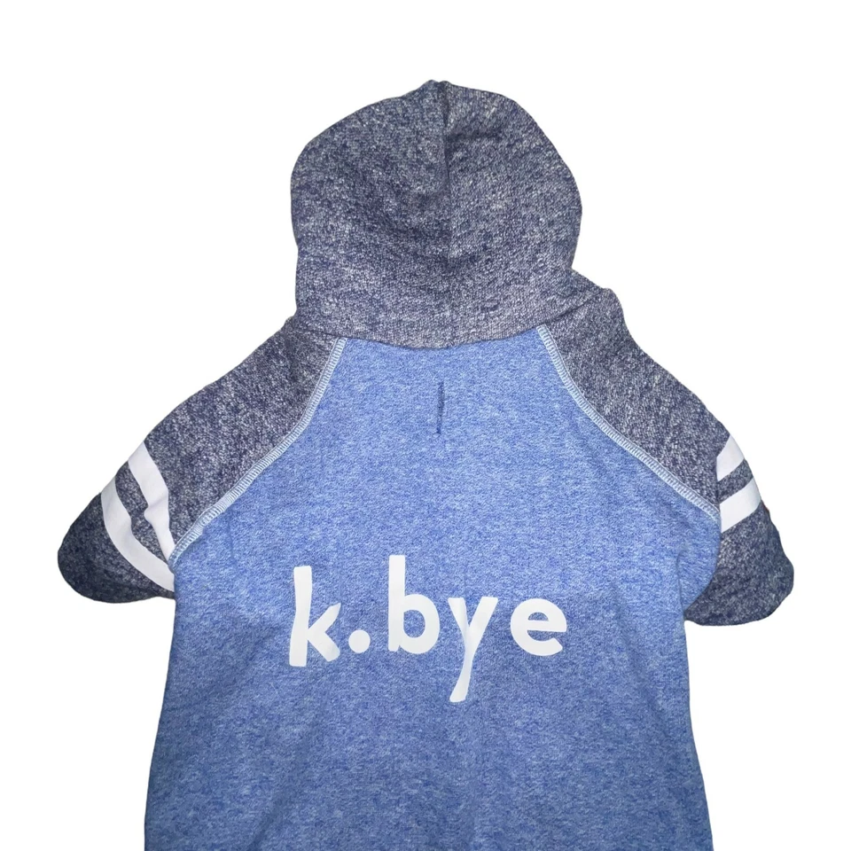 NWT Top Paw Blue K Bye Fleece Lined Hooded Pullover Sweatshirt Winter Dog L - Image 2 of 4