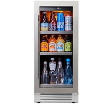 Ca'Lefort 15" Hold 80 Cans Beverage Refrigerator Single Zone Freestanding/Built