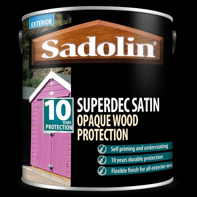 Sadolin Superdec Gloss 2 5l Opaque Wood Protection Super White For 