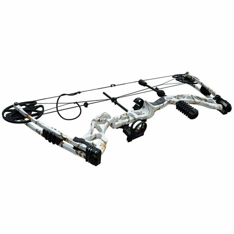 Compound Bow Arrows Set 30-70lbs Adjustable Archery Target Bow Hunting Fishing - Image 4 of 4