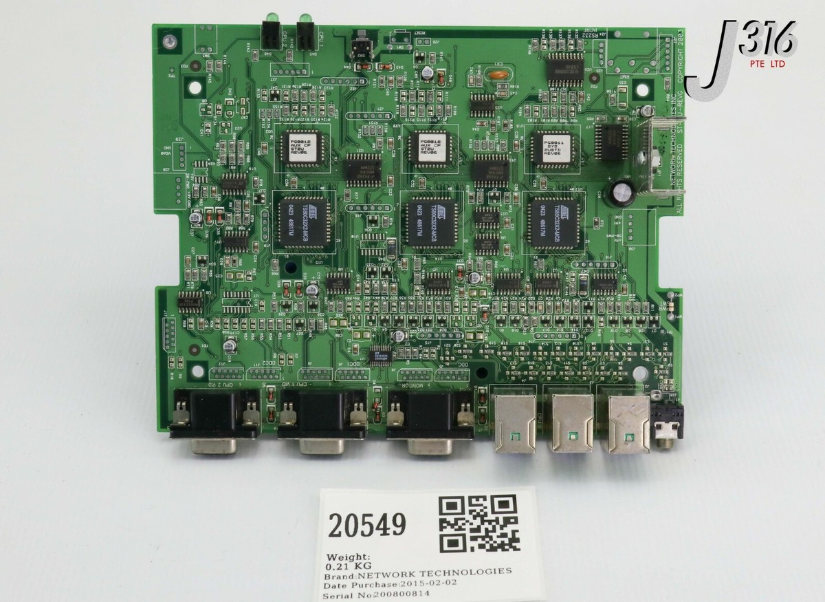 20549 NETWORK TECHNOLOGIES PCB ASSY ST-2U-REVG | eBay Australia