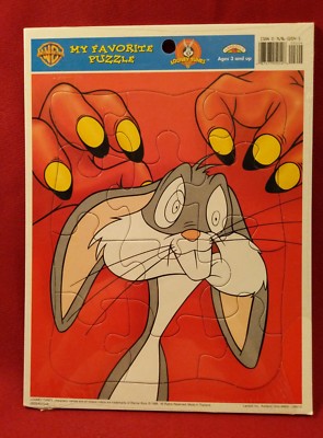 Bugs Bunny Gossamer12 Pc Tray Frame My Favorite Puzzle Looney