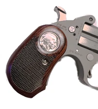 fits Bond Arms Derringer Grips Rosewood Buffalo Nickel B22, Stinger, Honey B +++