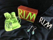 Sterling Silver RLM Studio 925 Studio Agate Drop Dangle Earrings