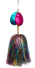 Musky Bucktail Lure 8.5" Double #8 Blades Flash Single Treble Hook (Oil Spill)