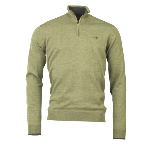 Laksen Norfolk Merino Zip Neck Jumper 