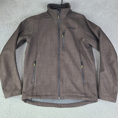Karbon Jacket Mens Small Brown Full Zip Extrem Alps Level 3 Layer Outdoors EUC