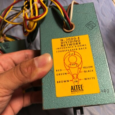 Pair Vintage Altec N-3000-e 3000hz Dividing Network Pair Vintage Altec N-3000-e 3000hz Dividing Network