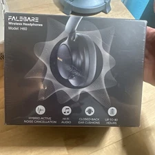 Falebare H60 Headphones Noise Cancelling Bluetooth Wireless - New & Sealed -    