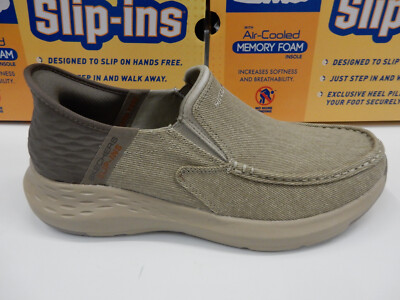 Skechers Mens Slip-ins Relaxed Fit Parson Dewitt Taupe 10.5  display picture 3