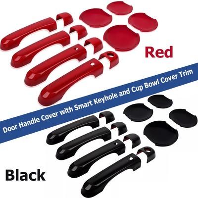 Door Handle Cover & Cup Bowl Frame Cover Kit Fit for Jeep Renegade 2015-2021