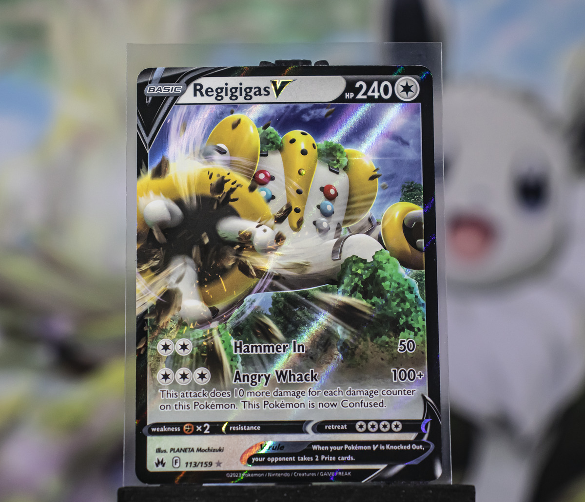 Pokémon TCG Regigigas V Crown Zenith 113/159 Holo Ultra Rare