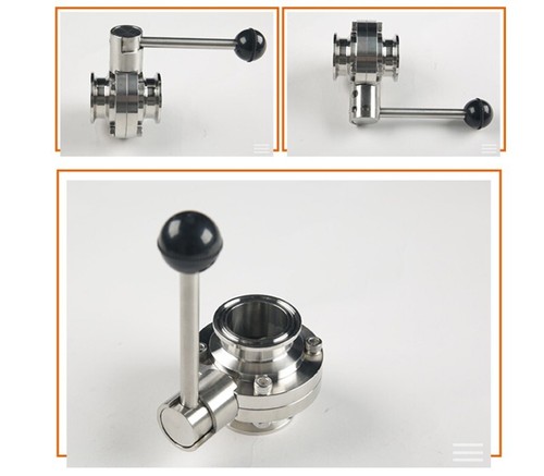 6"/152mm Sanitary Stainless Steel 304 Butterfly Valve Tri Clamp Butterfly Valve - Picture 8 of 17